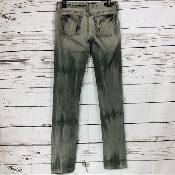 Fidelity Denim Grey Distressed Vintage Grey Skinny Jeans Scoop 26 - Picture 2 of 11